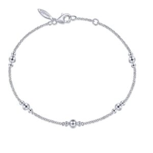 Preorder – 925 Sterling Silver Beaded Station Bracelet