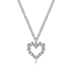 Preorder – 925 Sterling Silver Heart Beaded Necklace