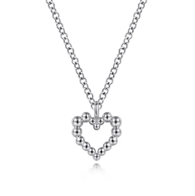 Preorder – 925 Sterling Silver Heart Beaded Necklace
