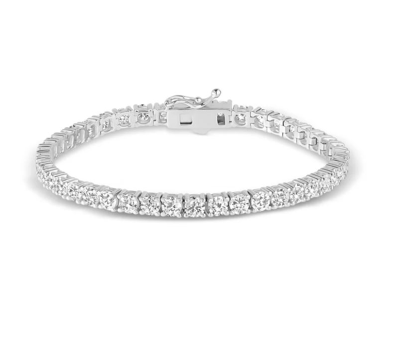 3.5 mm Tennis Bracelet in White