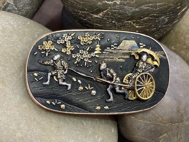 115-17680 SHAKUDO BROOCH