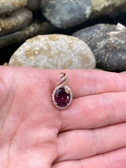 115-17708 RHODOLITE GARNET PENDANT - Image 4