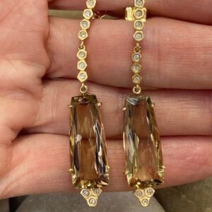 115-17741 CITRINE DROP EARRINGS