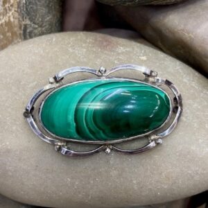 116-14911 MALACHITE BROOCH