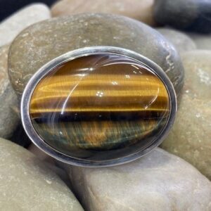 116-14912 TIGER EYE BROOCH