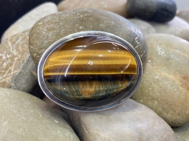 116-14912 TIGER EYE BROOCH
