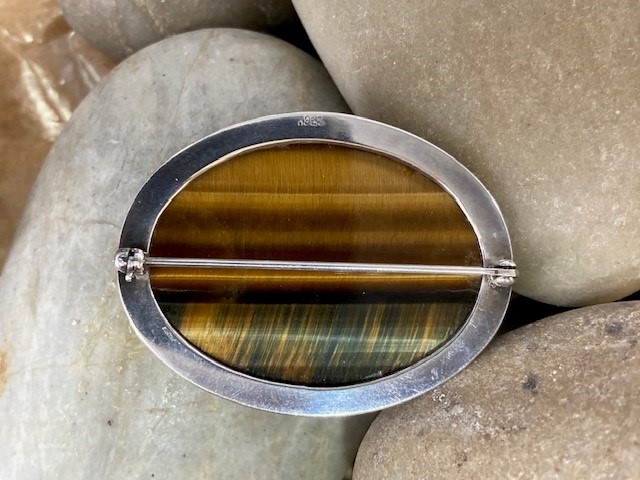 116-14912 TIGER EYE BROOCH - Image 3
