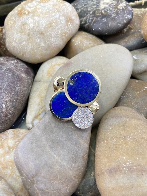 116-15010 LAPIS LAZULI & DIAMOND - Image 2