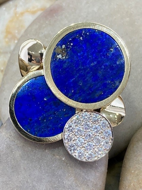 116-15010 LAPIS LAZULI & DIAMOND