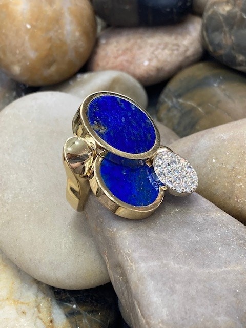 116-15010 LAPIS LAZULI & DIAMOND - Image 3