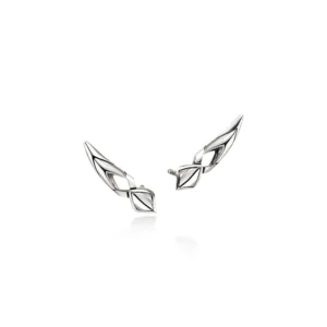 Naga Earrings, Sterling Silver