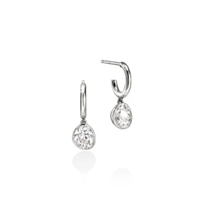 JH Lovestruck™ Hoop Earrings, Sterling Silver, Diamonds, 1.5TCW