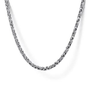 Preorder – 925 Sterling Silver Wheat Chain Necklace,1.9mm, 22 inch