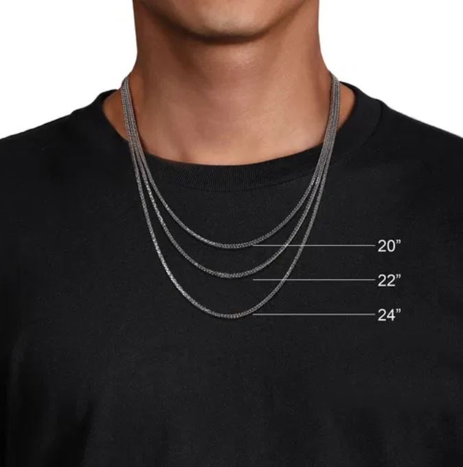 Preorder – 925 Sterling Silver Wheat Chain Necklace,1.9mm, 22 inch - Image 3