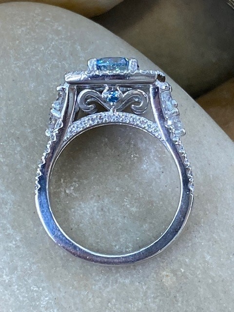 115-17759 FANCY BLUE DIAMOND PLATINUM - Image 5