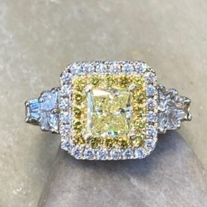 115-17760 FANCY YELLOW PRINCESS DIAMOND