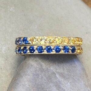 115-17763 YELLOW & BLUE SAPPHIRES