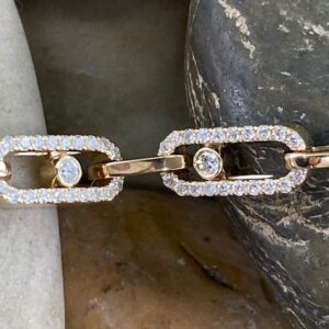 115-17765 DIAMOND PAPERCLIP BRACELET