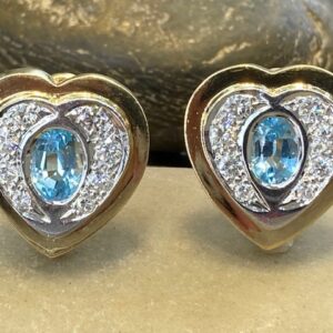 116-14966 AQUARMARINE STUDS