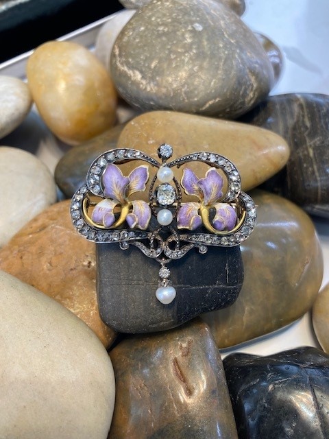 118-10210 ART NOUVEAU BROOCH - Image 2