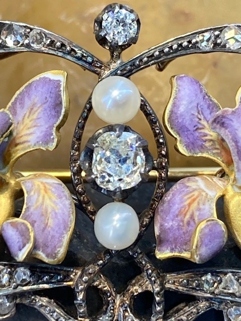 118-10210 ART NOUVEAU BROOCH - Image 5