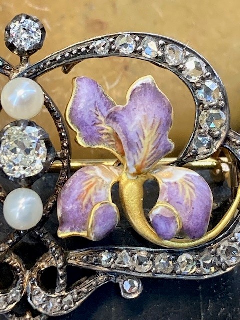 118-10210 ART NOUVEAU BROOCH - Image 6