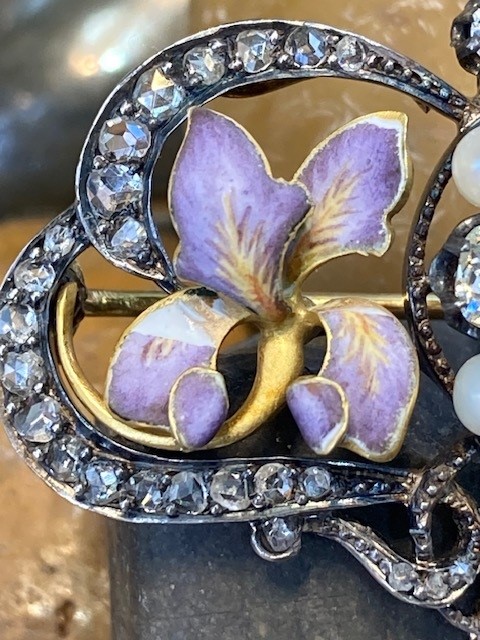 118-10210 ART NOUVEAU BROOCH - Image 4