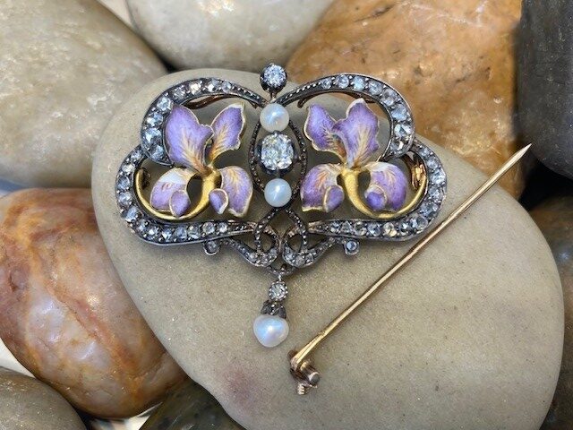 118-10210 ART NOUVEAU BROOCH - Image 12