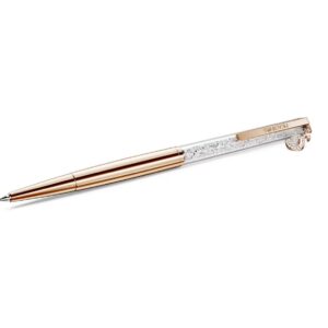 Crystalline ballpoint pen Swan, Rose gold-tone plated