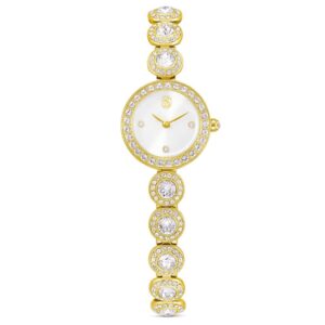 Una Angelic watch Crystal bracelet, Gold tone, Gold-tone finish