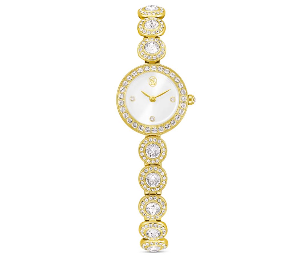 Una Angelic watch Crystal bracelet, Gold tone, Gold-tone finish