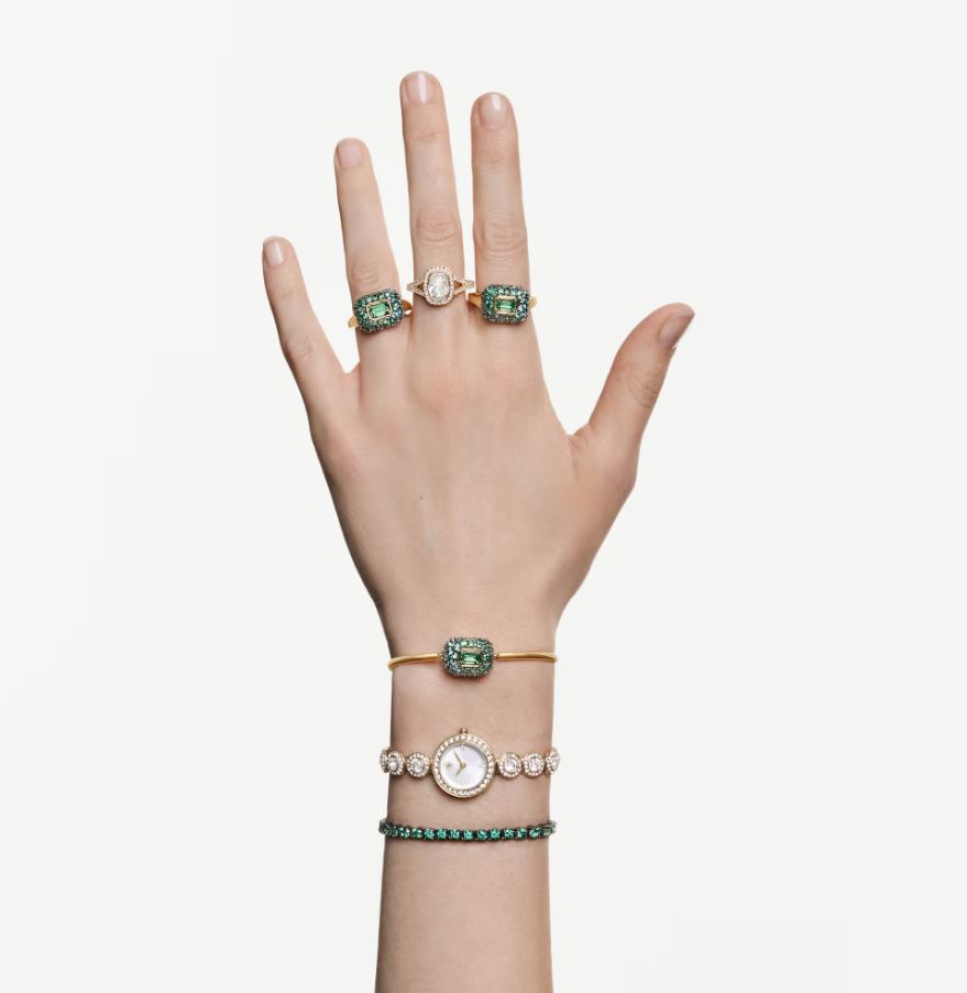 Una Angelic watch Crystal bracelet, Gold tone, Gold-tone finish - Image 4