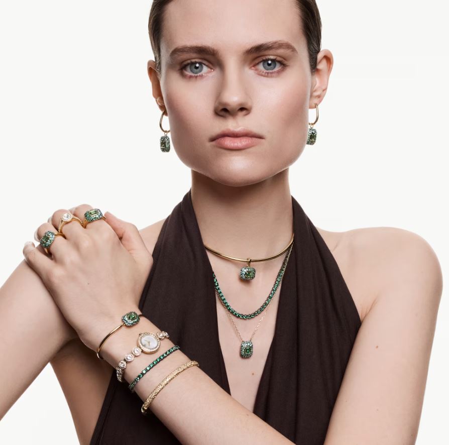 Una Angelic watch Crystal bracelet, Gold tone, Gold-tone finish - Image 3