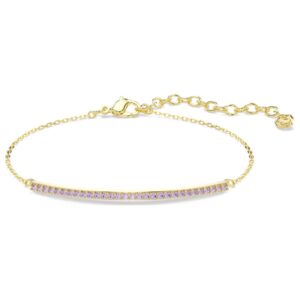Only bracelet Round cut, Purple, 18K gold finish (M)