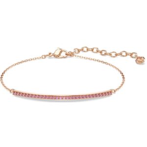 Only bracelet Round cut, Pink, 18K rose gold finish (M)