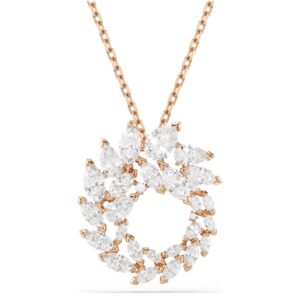 Mesmera pendant Marquise cut, White, 18K rose gold finish