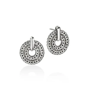 Icon Link Earring, Sterling Silver, 22MM