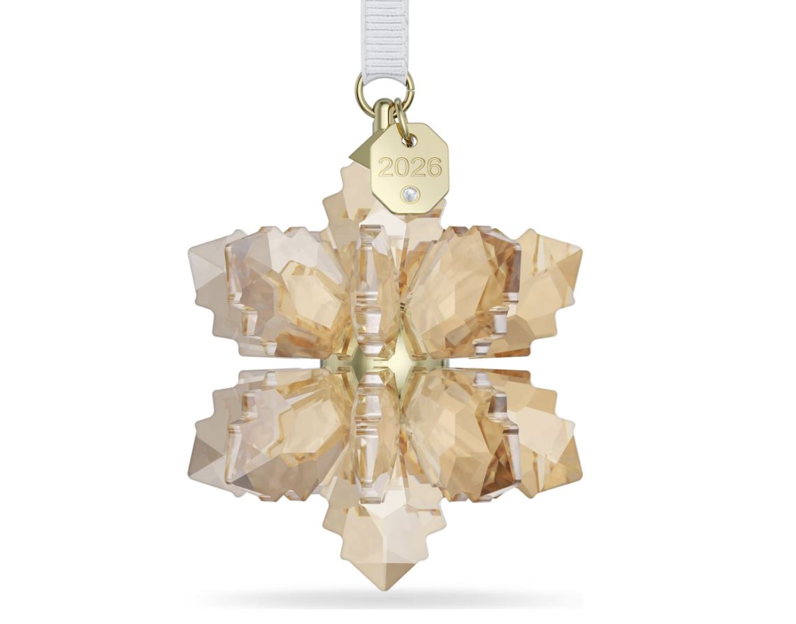 Annual Edition Festive 3D Ornament 2026 Gold tone