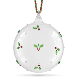 Holiday Cheers Mistletoe Ball Ornament Multicolored
