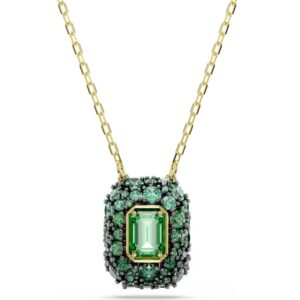 Sublima pendant Octagon cut, Green, 18K gold finish
