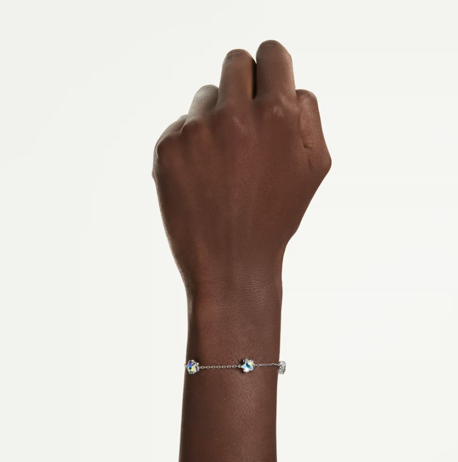 Chroma bracelet Star, White, Rhodium plated (M) - Image 2