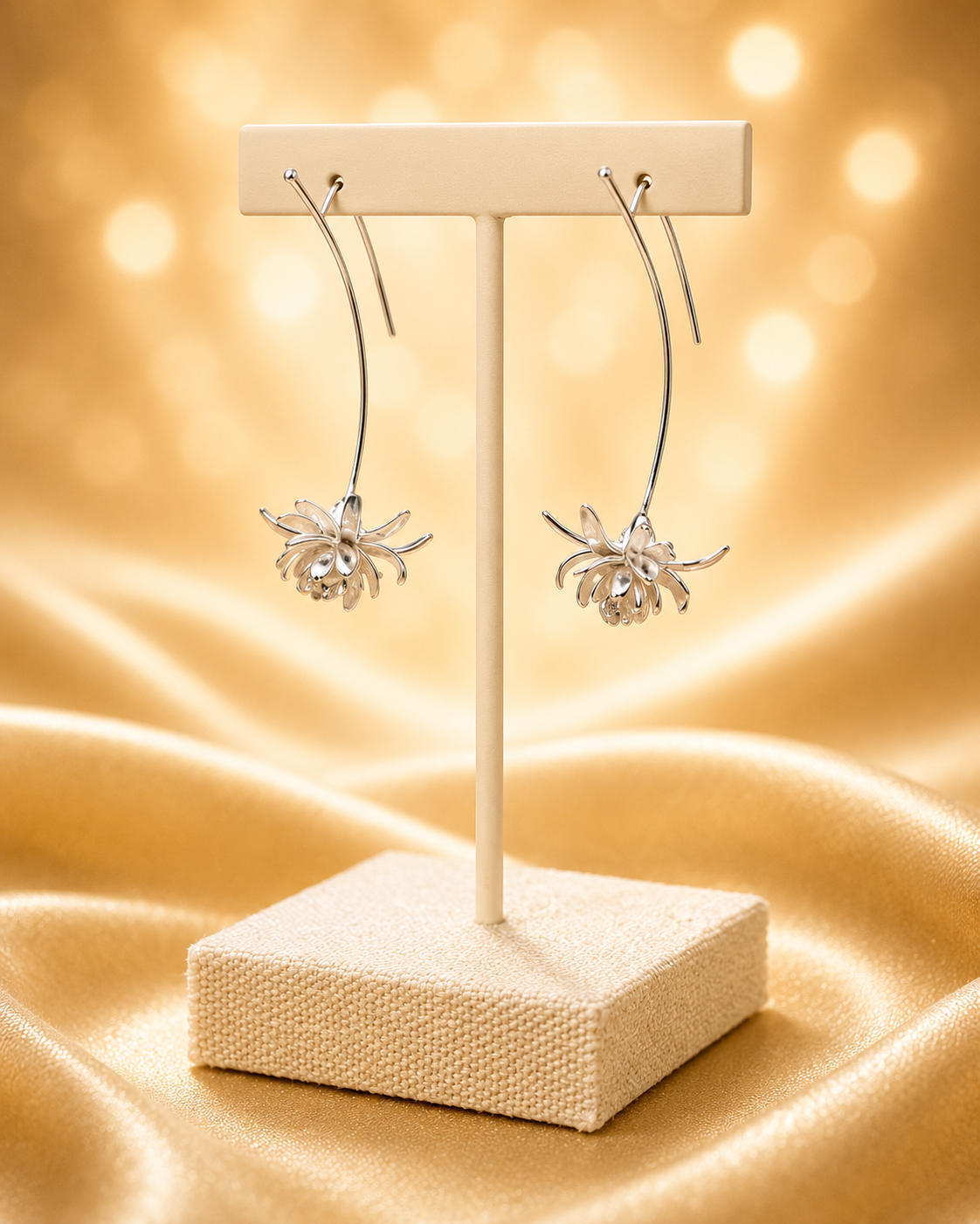 Chrysanthemum Drop Earrings– From the Botanical Garden Collection