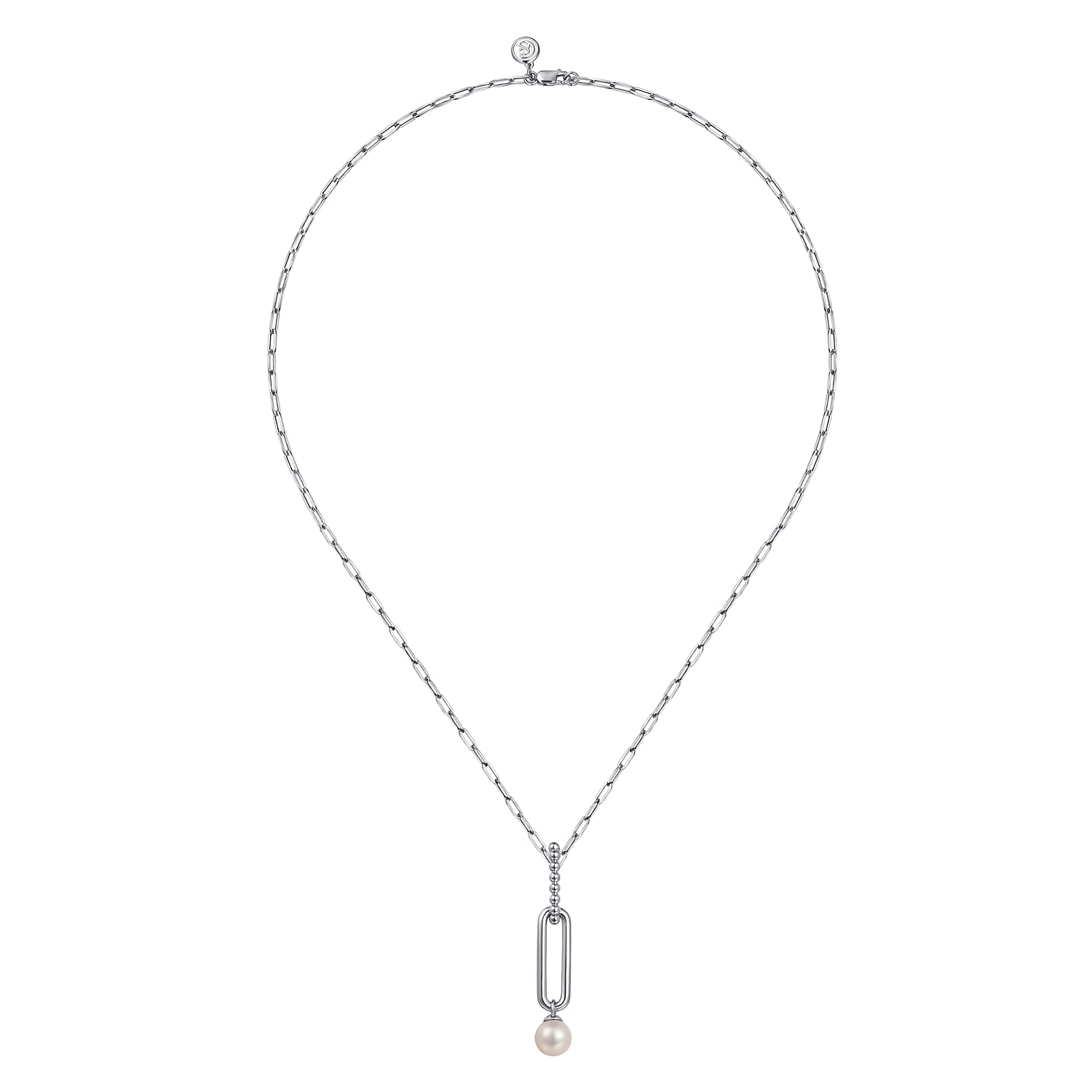 925 Sterling Silver Pearl Bujukan Drop Necklace - Image 2