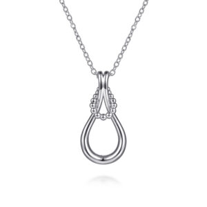 Strides - 925 Sterling Silver Bujukan Stirrup Pendant necklace