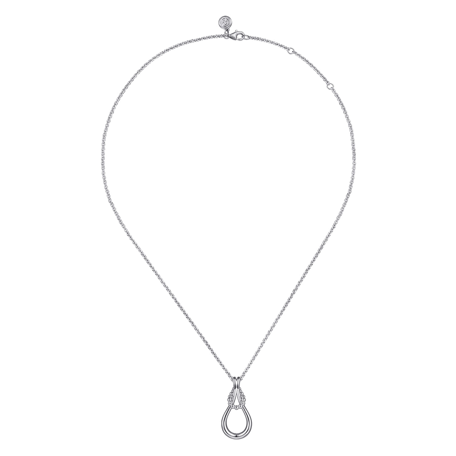 Strides - 925 Sterling Silver Bujukan Stirrup Pendant necklace - Image 2