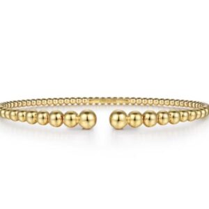 14K Yellow Gold Bujukan Open Bangle (Yellow)