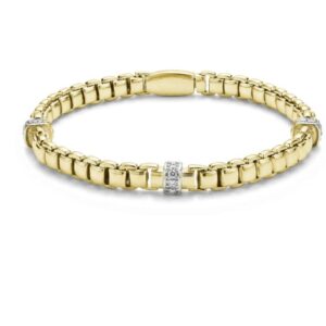Fancy Classic Link Bracelet in Yellow