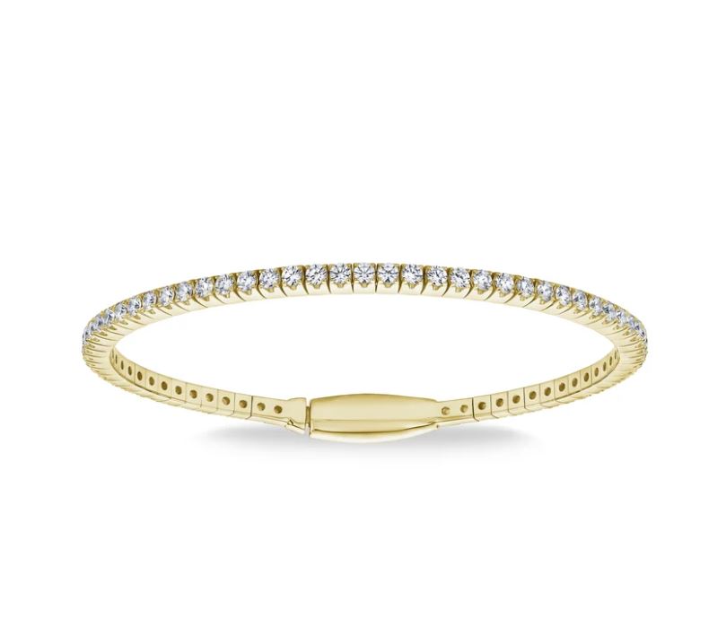 Tennis Bangle 2mm in Yellow