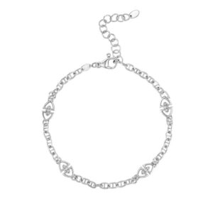Small Heritage Station Bracelet in White