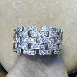 115-17912 Diamond Brick Wall Ring